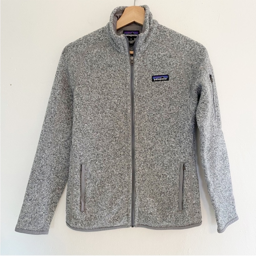 Patagonia Full Zip Better Sweater Birch White Size XS EUC
